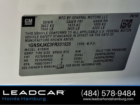 Used 2015 Chevrolet Suburban LT AWD/4WD image 27