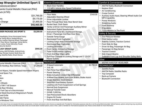 Used 2020 Jeep Wrangler Unlimited Sport S AWD/4WD image 6