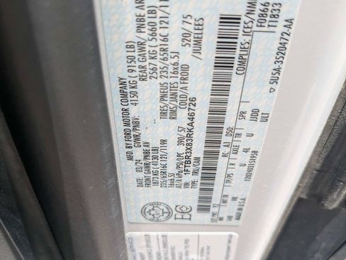 Used 2024 Ford Transit 250 148 High Roof Extended w/ Load Area Protection Package RWD image 16