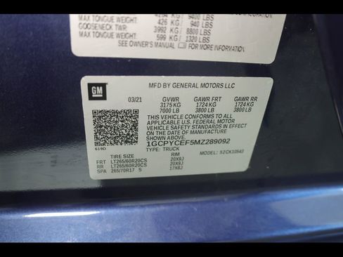 Used 2021 Chevrolet Silverado 1500 Custom Trail Boss w/ Safety Confidence Package image 31