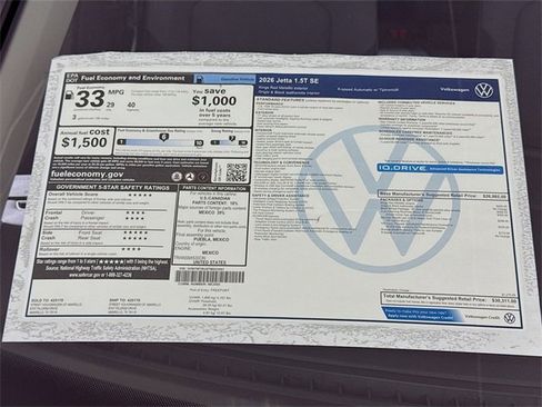 New 2026 Volkswagen Jetta SE image 18