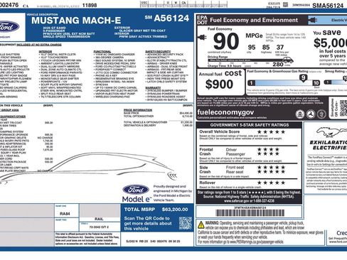 New 2025 Ford Mustang Mach-E GT w/ Interior Protection Package AWD/4WD image 36