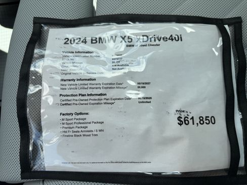 Used 2024 BMW X5 xDrive40i w/ M Sport Package AWD/4WD image 20