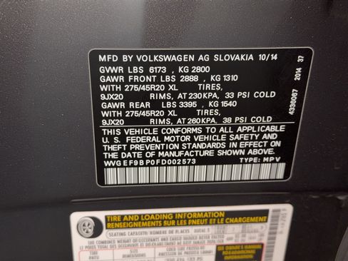 Used 2015 Volkswagen Touareg Executive image 26