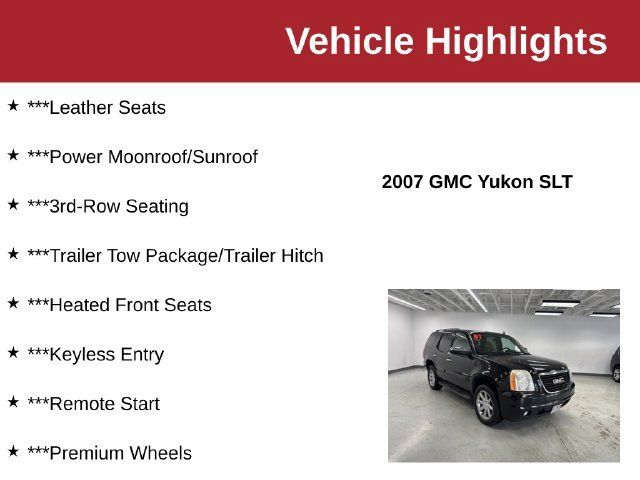 Used 2007 GMC Yukon SLT w/ SLT Preferred Equipment Group AWD/4WD image 10