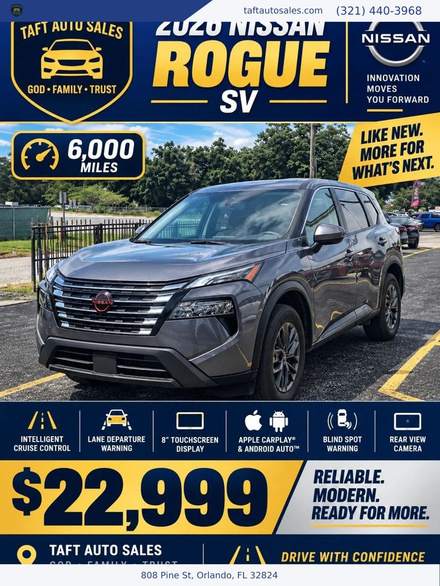 Used 2026 Nissan Rogue SV FWD image 1