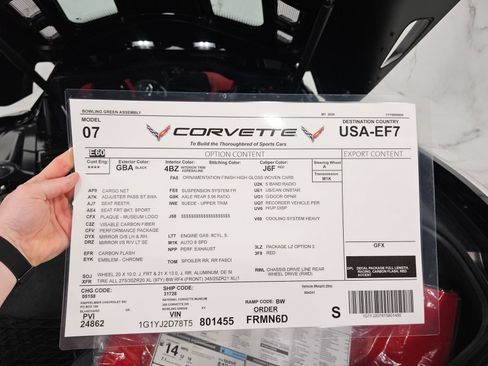 Used 2026 Chevrolet Corvette ZR1 w/ ZR1 Carbon Fiber Aero Package RWD image 22