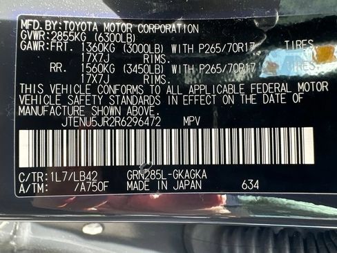Used 2024 Toyota 4Runner SR5 Premium w/ Moonroof Package AWD/4WD image 20