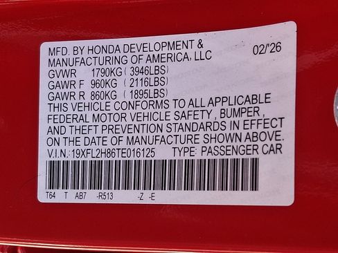 New 2026 Honda Civic Sport image 14