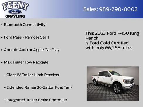 Used 2023 Ford F150 King Ranch w/ Equipment Group 601A High AWD/4WD image 9