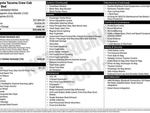 Used 2014 Toyota Tacoma 4x4 Double Cab w/ TRD Off-Road Package image 2