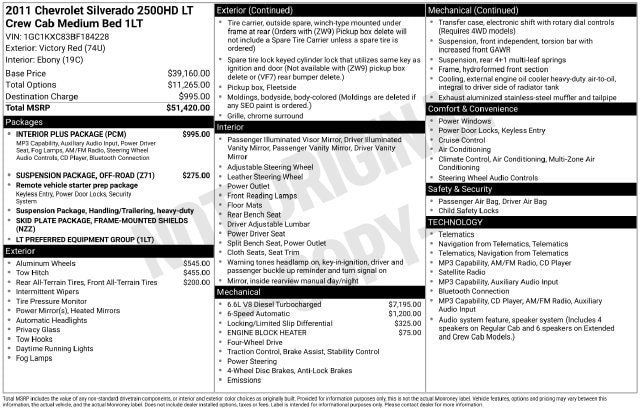 Used 2011 Chevrolet Silverado 2500 LT w/ Interior Plus Package AWD/4WD image 4