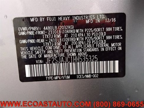 Used 2017 Subaru Forester 2.5i Limited w/ Protection Package #2 AWD/4WD image 23
