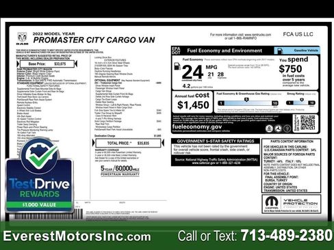 Used 2022 RAM ProMaster City Tradesman FWD image 1