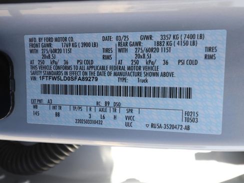 Used 2025 Ford F150 Lariat w/ Equipment Group 501A Mid image 25