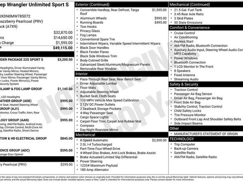 Used 2021 Jeep Wrangler Unlimited Sport image 32