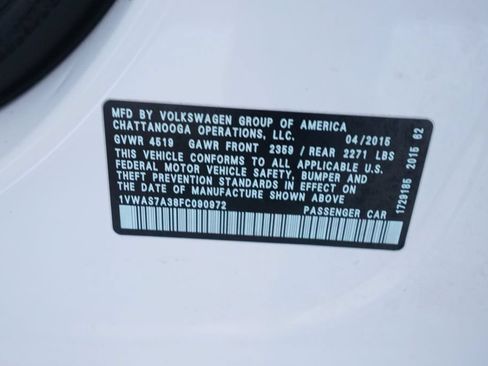 Used 2015 Volkswagen Passat 1.8T Limited Edition FWD image 33