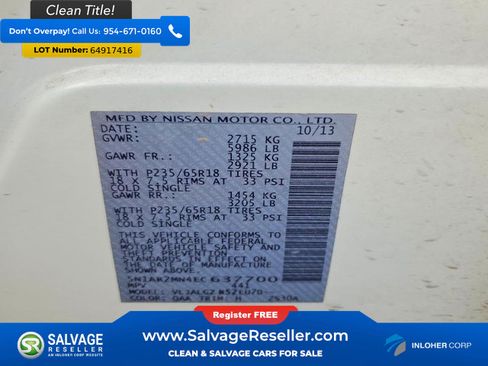 Used 2014 Nissan Pathfinder SL w/ Trailer Tow Package FWD image 17