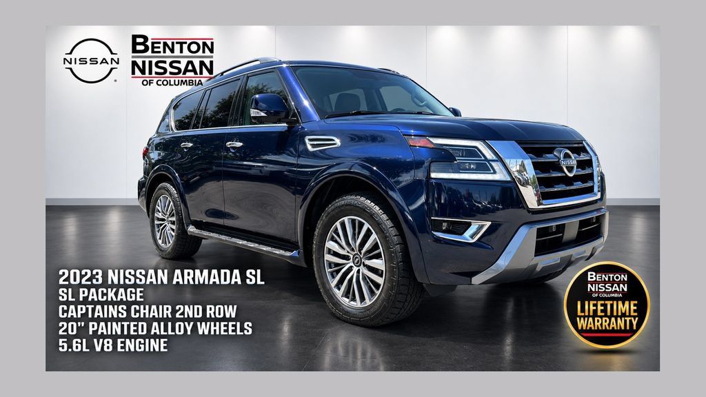 Used 2023 Nissan Armada SL w/ Captain's Chairs Package AWD/4WD 360° Tour