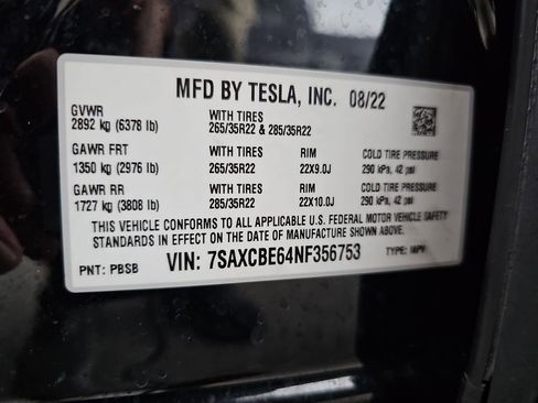 Used 2022 Tesla Model X Plaid image 26