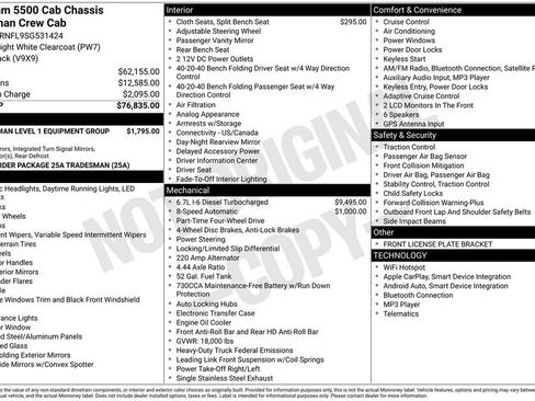 New 2025 RAM 5500 Tradesman AWD/4WD image 5