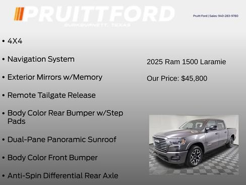 Used 2025 RAM 1500 Laramie w/ Laramie Southwest Edition AWD/4WD image 31