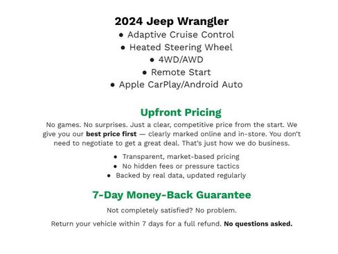Used 2024 Jeep Wrangler Unlimited Rubicon 4xe w/ Capability Package AWD/4WD image 2