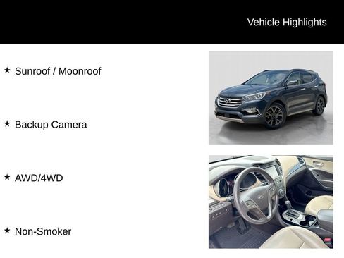 Used 2017 Hyundai Santa Fe Sport w/ 2.0T Ultimate Tech Package 05 AWD/4WD image 5