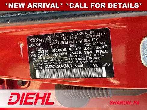 Used 2021 Hyundai Kona SE w/ Cargo Package AWD/4WD image 10