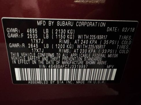 Used 2018 Subaru Outback 2.5i Premium AWD/4WD image 30