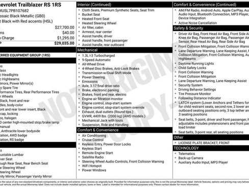 Certified 2023 Chevrolet TrailBlazer RS image 10