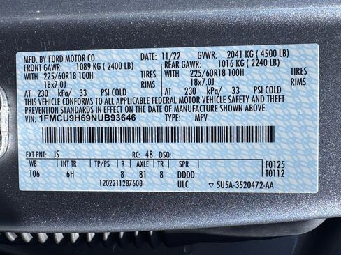 Used 2022 Ford Escape SEL AWD/4WD image 43