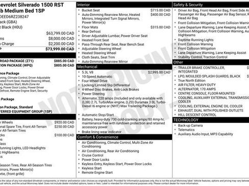 Used 2024 Chevrolet Silverado 1500 RST w/ Z71 Off-Road Package AWD/4WD image 52