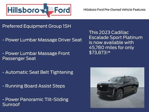 Used 2023 Cadillac Escalade Sport Platinum w/ Heavy-Duty Trailer Package AWD/4WD image 3