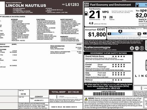 Used 2019 Lincoln Nautilus Reserve image 34