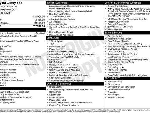 Used 2025 Toyota Camry XSE image 6