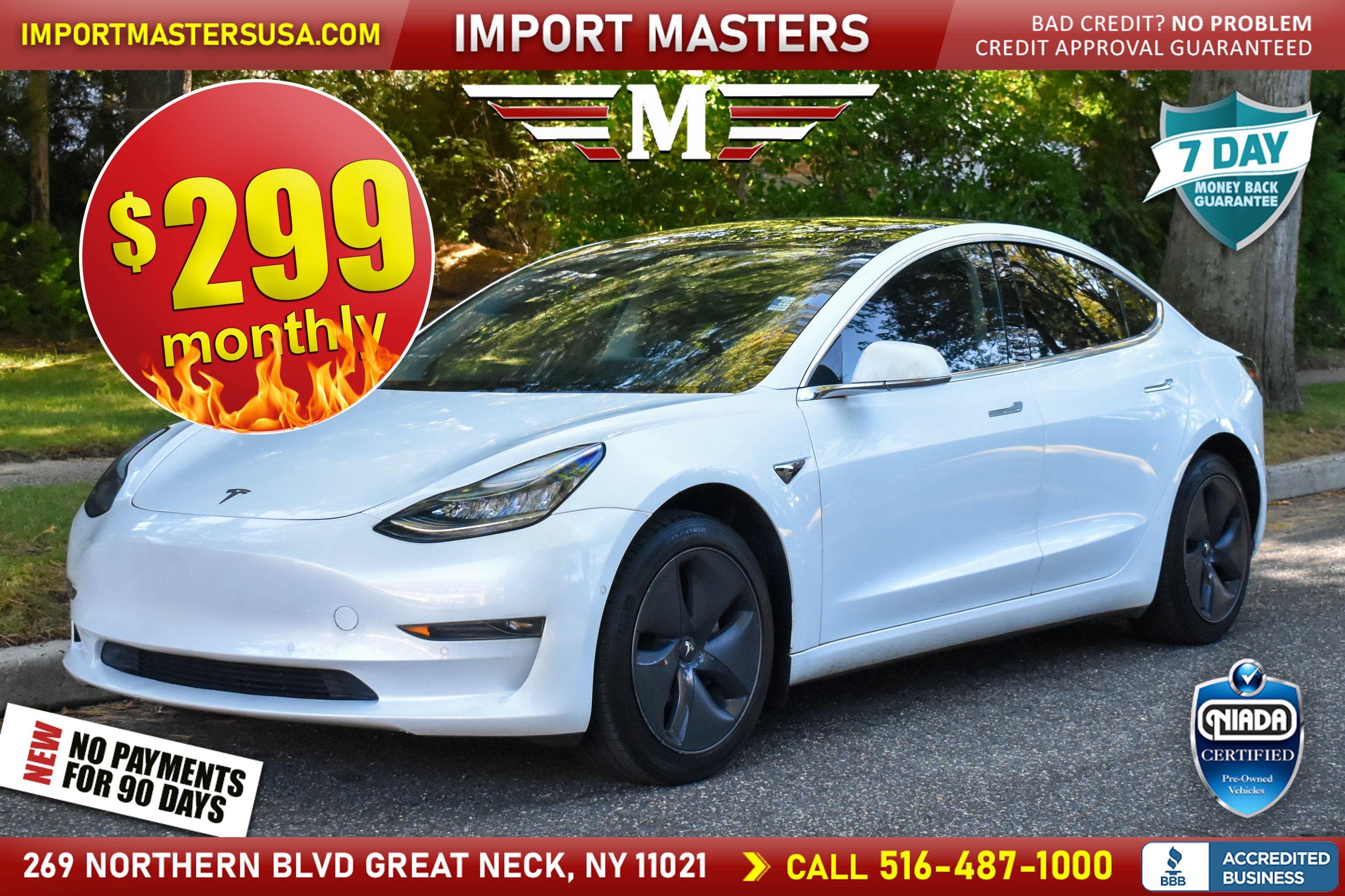 Used 2019 Tesla Model 3 Long Range RWD image 1