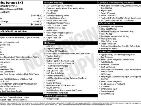 Used 2022 Dodge Durango SXT AWD/4WD image 12
