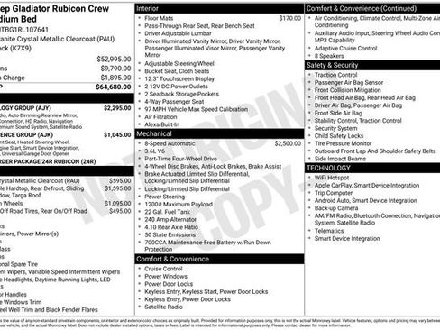 Used 2024 Jeep Gladiator Rubicon w/ Technology Group image 28