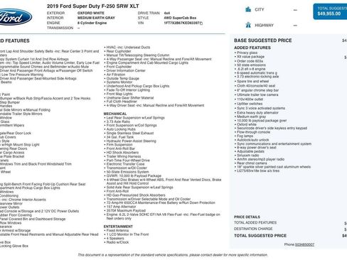 Used 2019 Ford F250 XLT w/ XLT Value Package AWD/4WD image 5