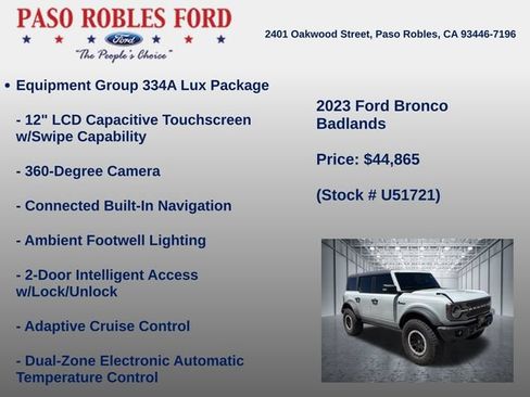 Used 2023 Ford Bronco Badlands AWD/4WD image 6