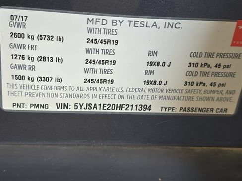 Used 2017 Tesla Model S 75D AWD/4WD image 37