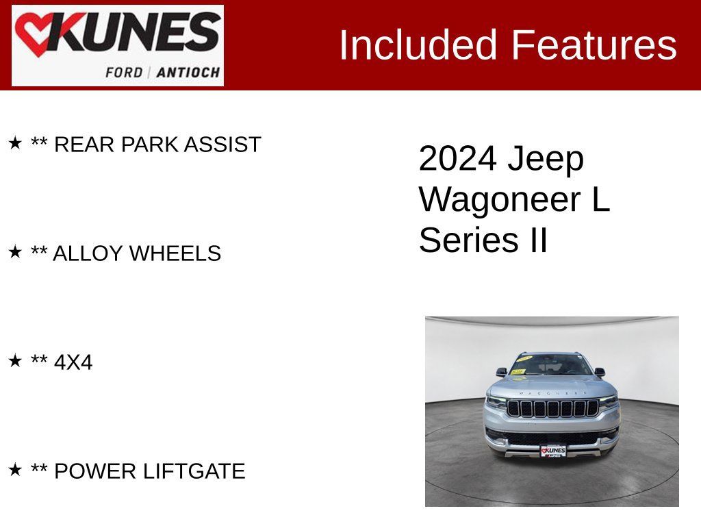 Used 2024 Jeep Wagoneer L Series II w/ Flexible Seating Group AWD/4WD image 4