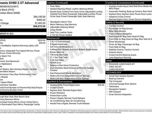 Used 2025 Genesis GV80 2.5T Advanced image 5