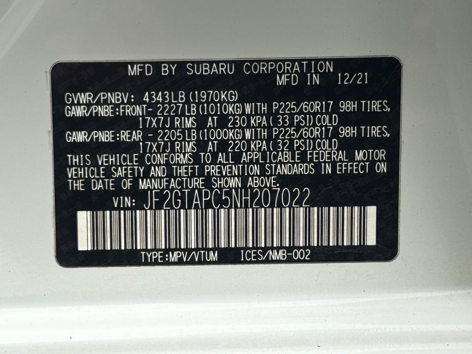 Used 2022 Subaru Crosstrek 2.0i Premium AWD/4WD image 39