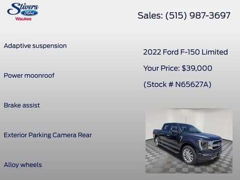 Used 2022 Ford F150 Limited AWD/4WD image 16