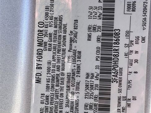 Used 2018 Ford Fusion SE w/ Fusion SE Technology Package image 31