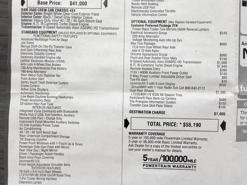 Used 2020 RAM 3500 Tradesman w/ Chrome Appearance Group AWD/4WD image 34