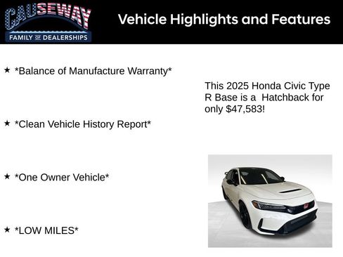 Used 2025 Honda Civic Type R image 2