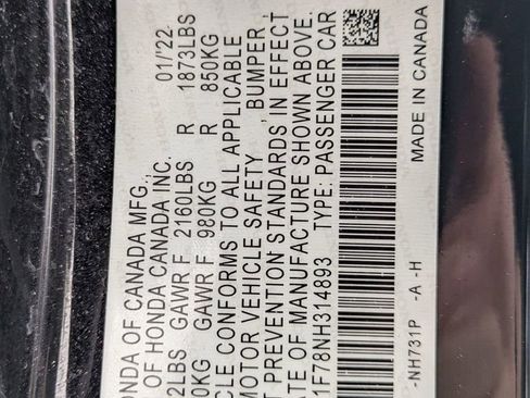 Used 2022 Honda Civic EX image 31